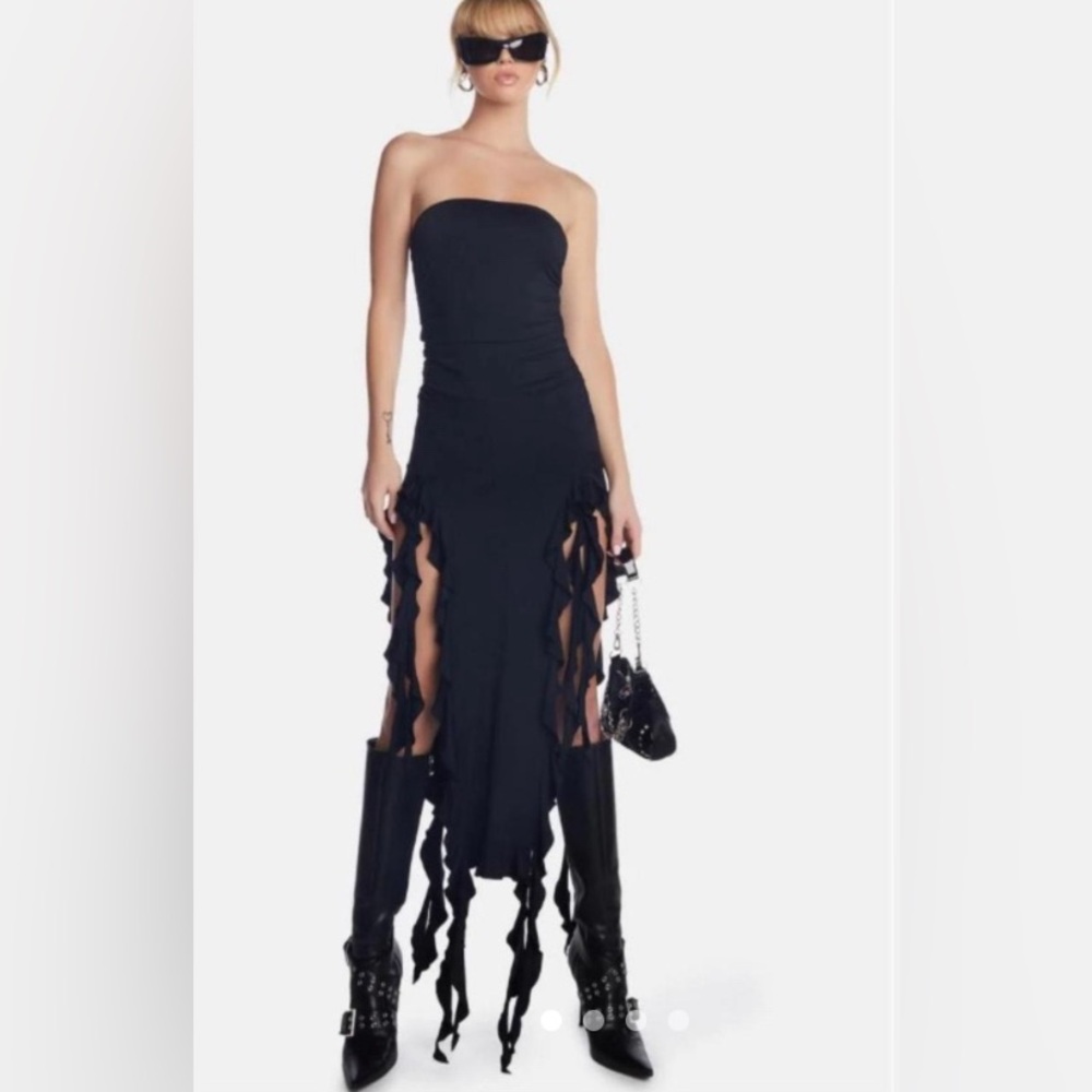 LIONESS RENDEZVOUS STRAPLESS DRESS